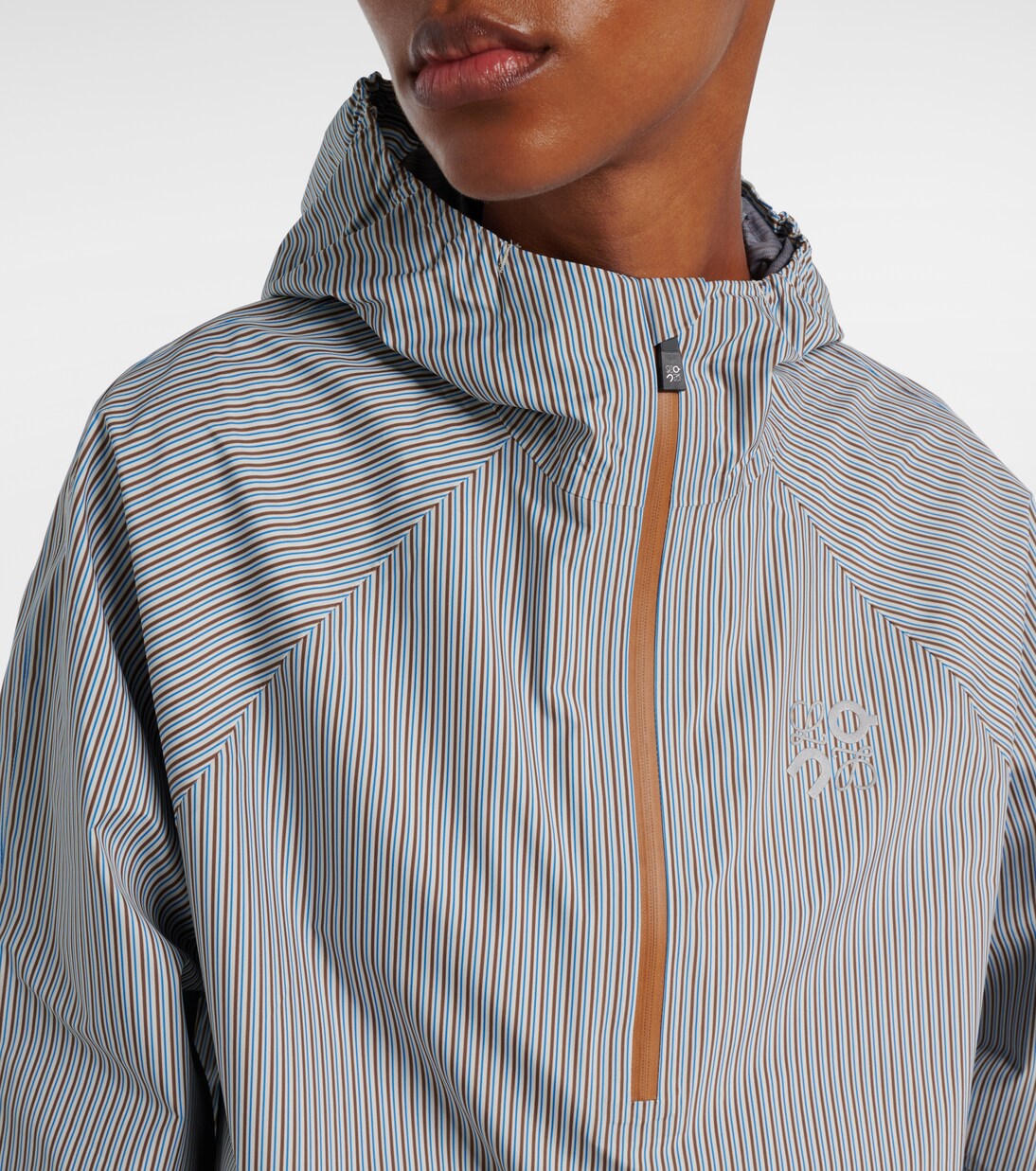x On Storm striped half-zip jacket  | Loewe