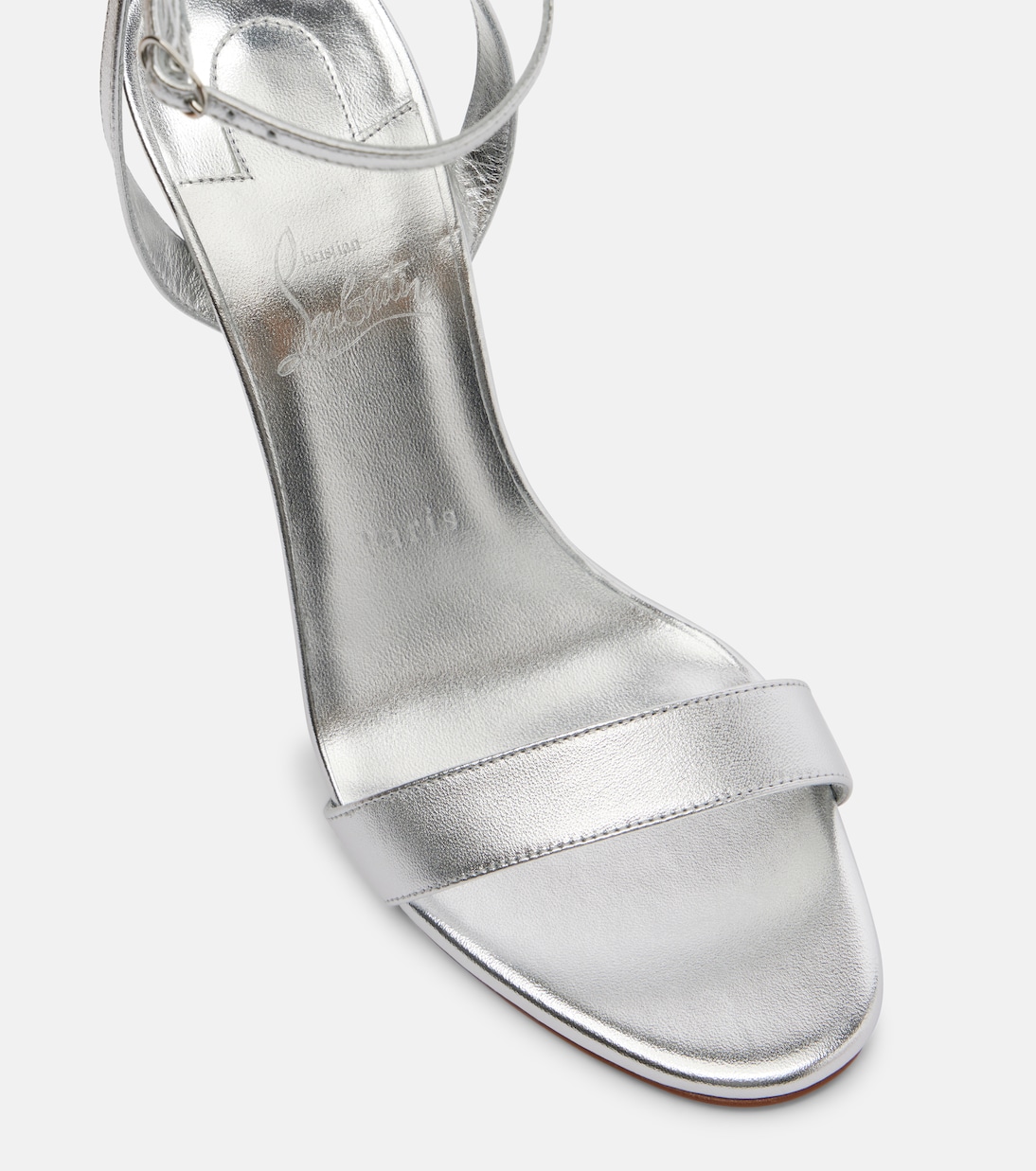 Miss Z 100 metallic leather sandals | Christian Louboutin