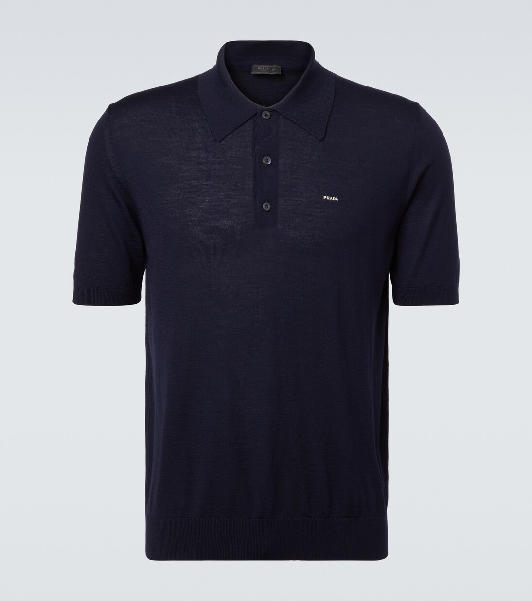 Logo virgin wool polo shirt | Prada