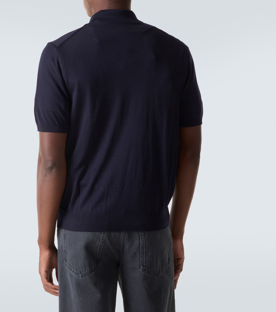 Logo virgin wool polo shirt | Prada