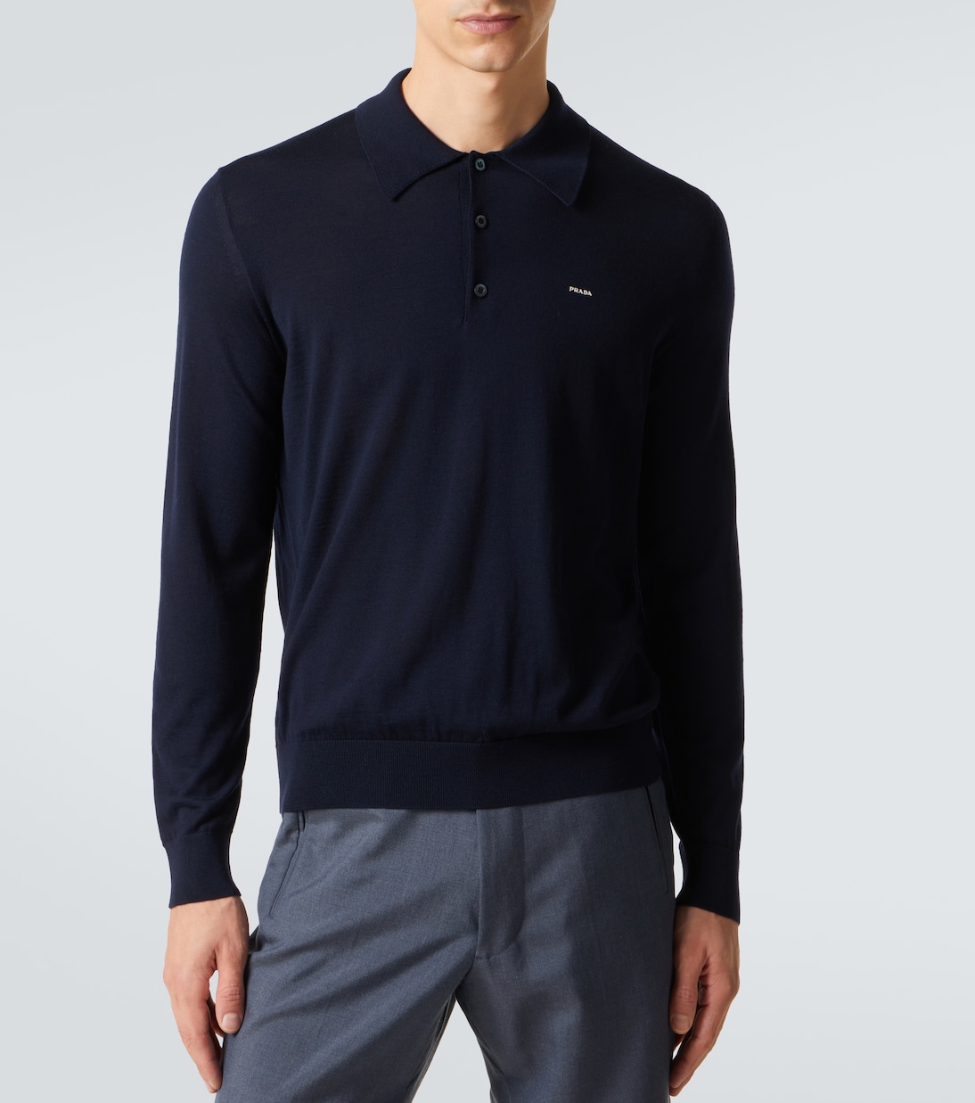 Virgin wool polo sweater | Prada