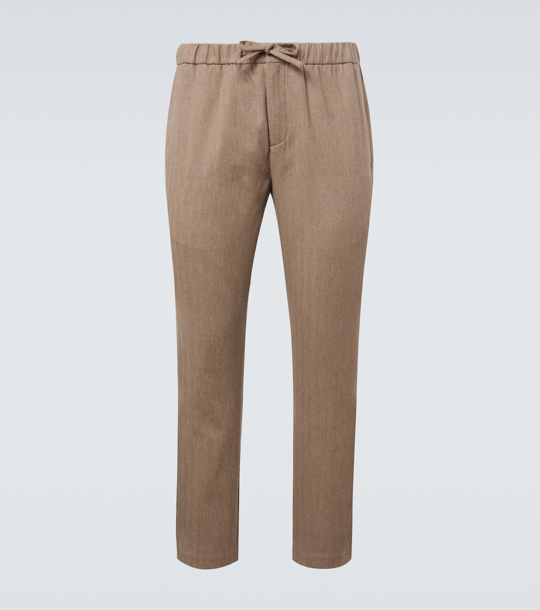 Oscar herringbone cotton-blend straight pants | Frescobol Carioca