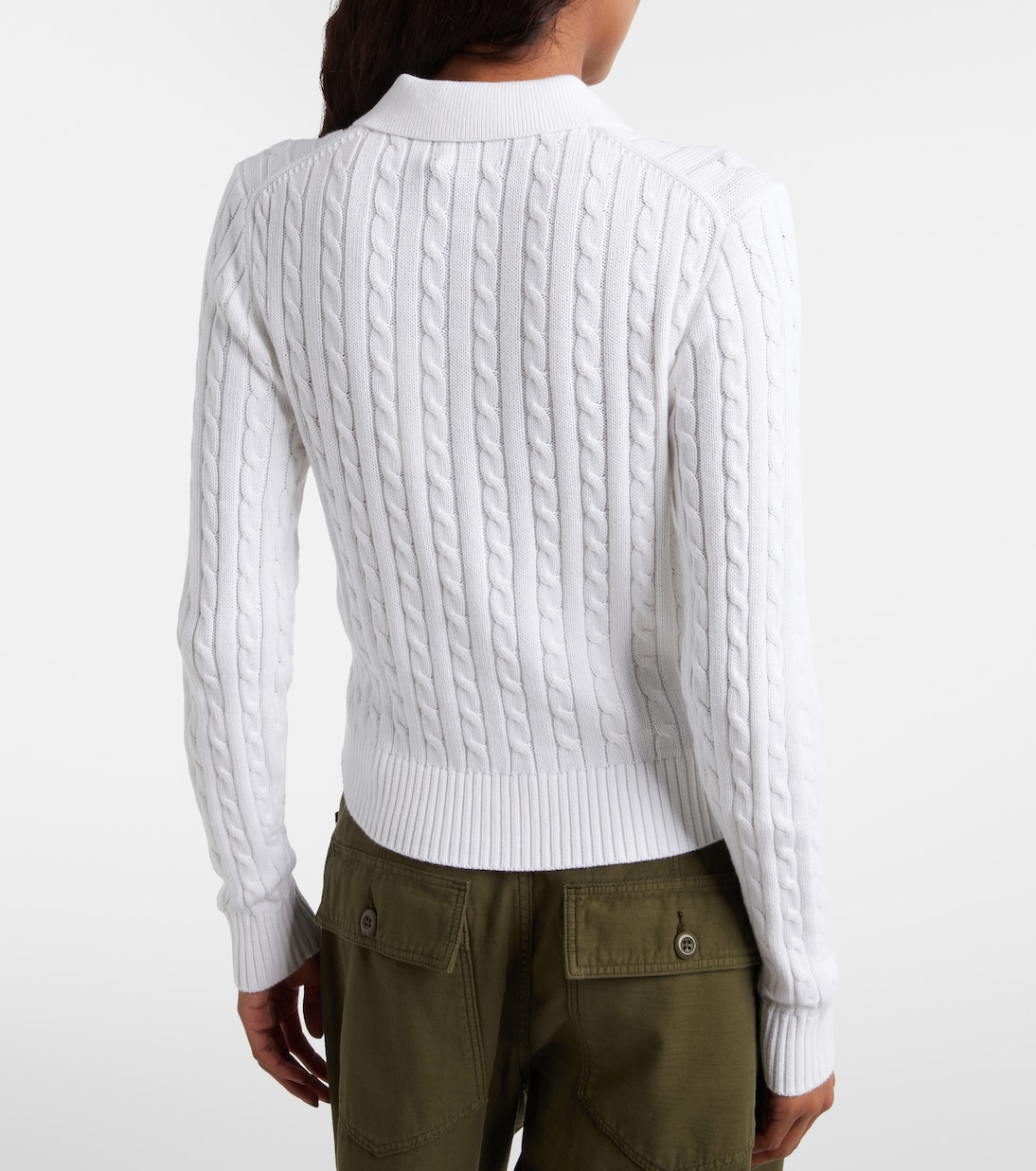 Cable-knit cotton cardigan | Polo Ralph Lauren