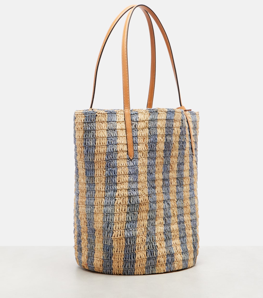 Cabas VLogo Large en raphia et cuir | Valentino Garavani