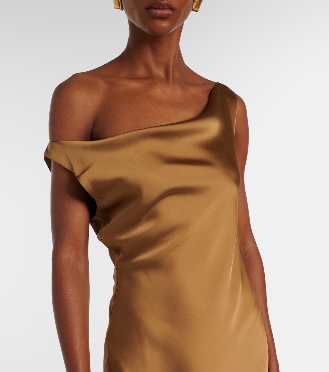 Robe midi Maria en satin | Norma Kamali