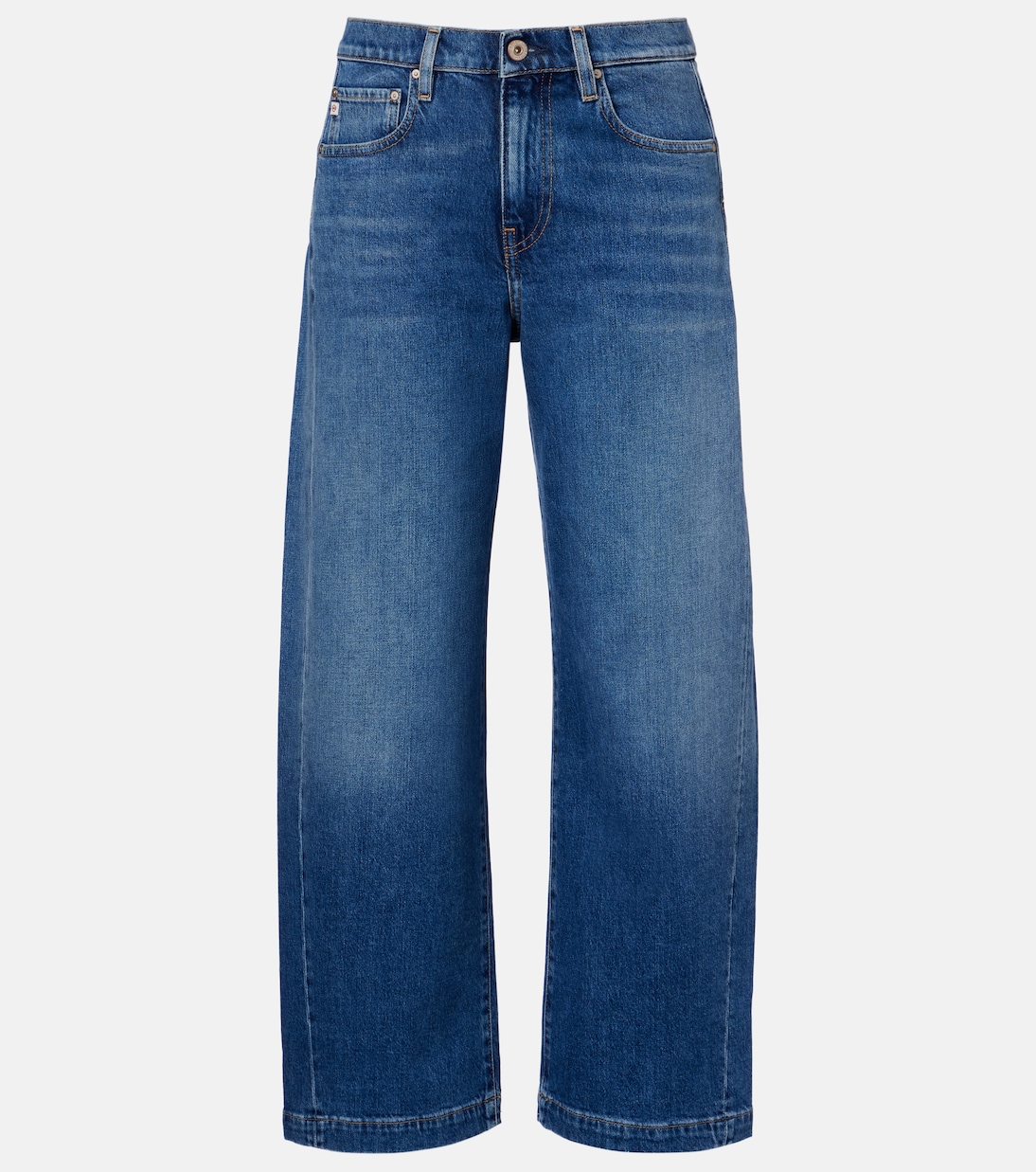 Hattie high-rise barrel-leg jeans | AG Jeans