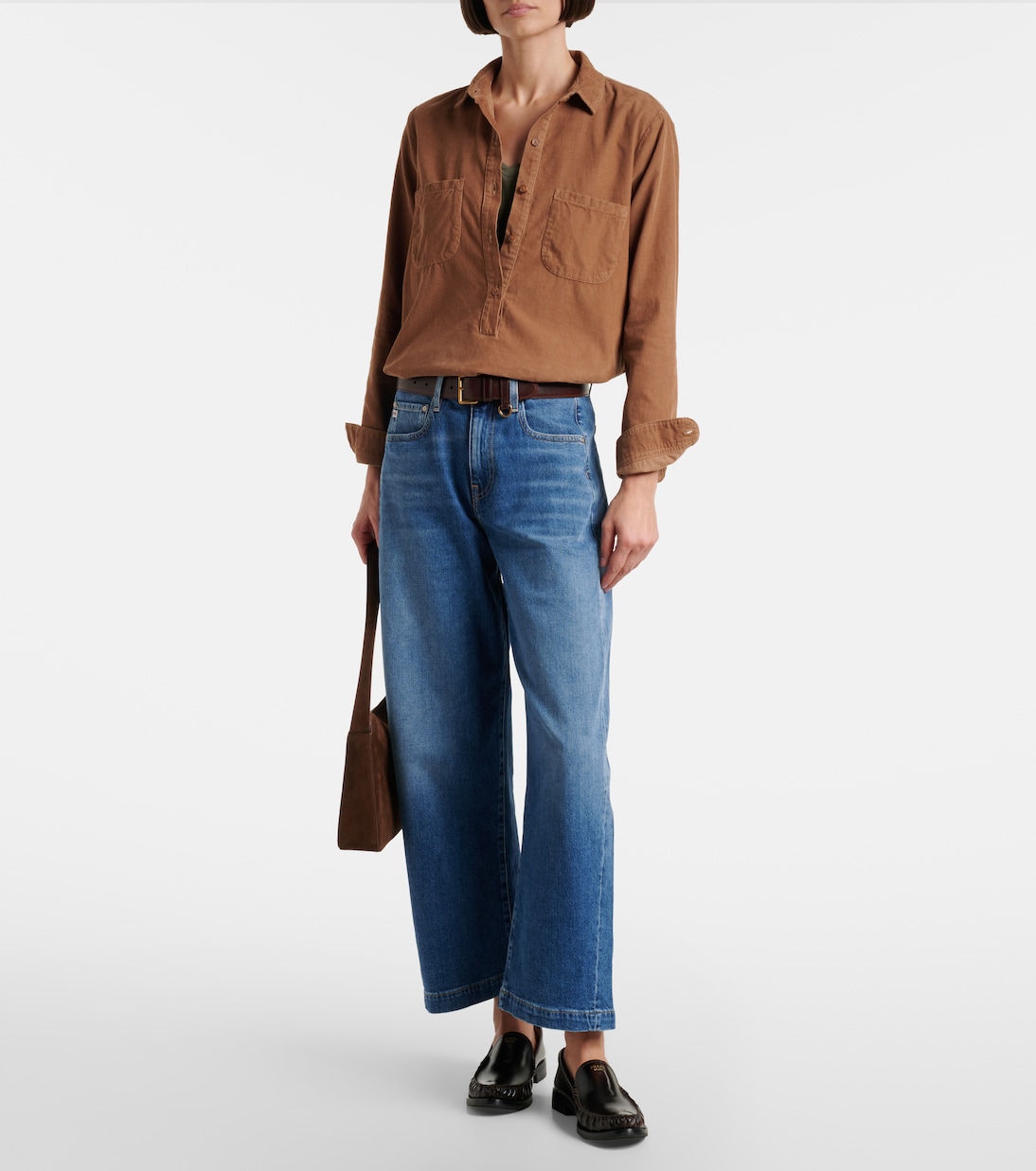 Hattie high-rise barrel-leg jeans | AG Jeans