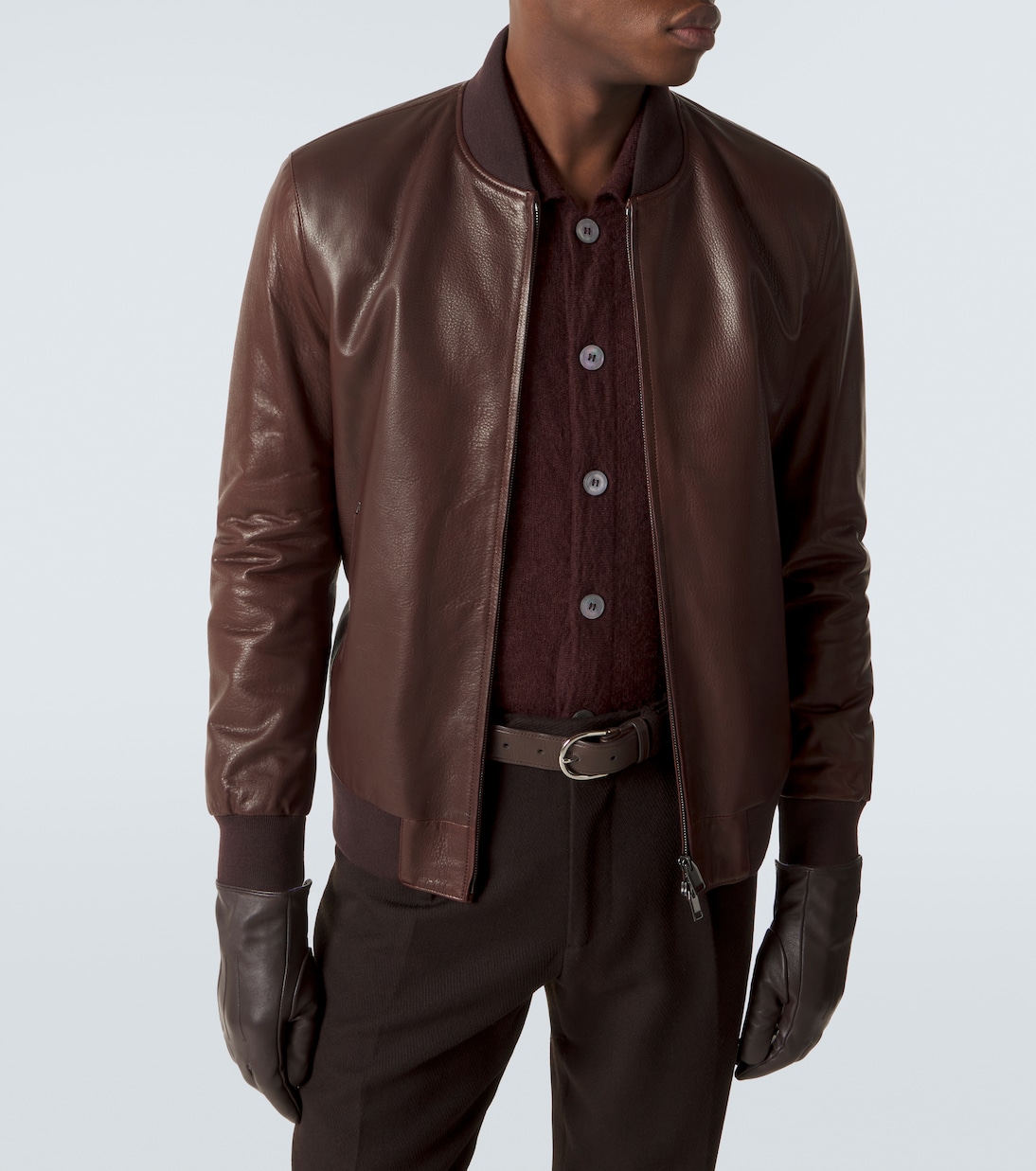 Veste bomber en cuir | Brioni