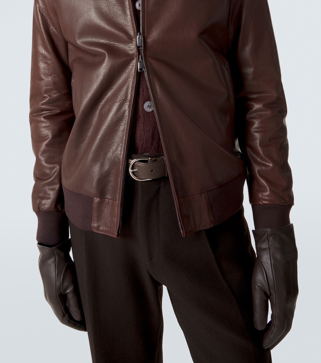 Veste bomber en cuir | Brioni