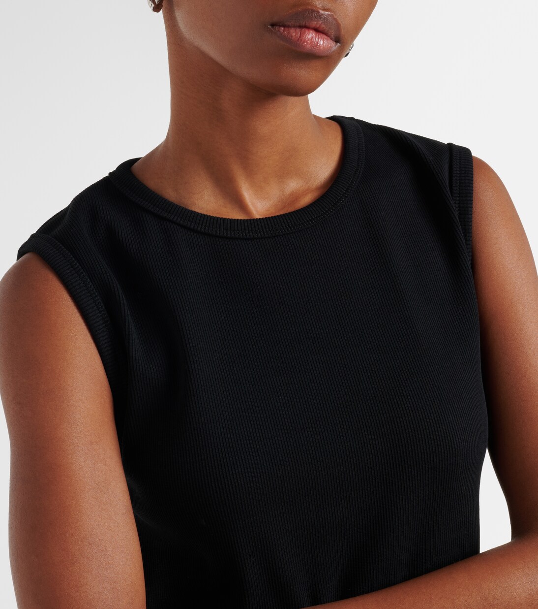 Ribbed-knit cotton-blend tank top | Róhe