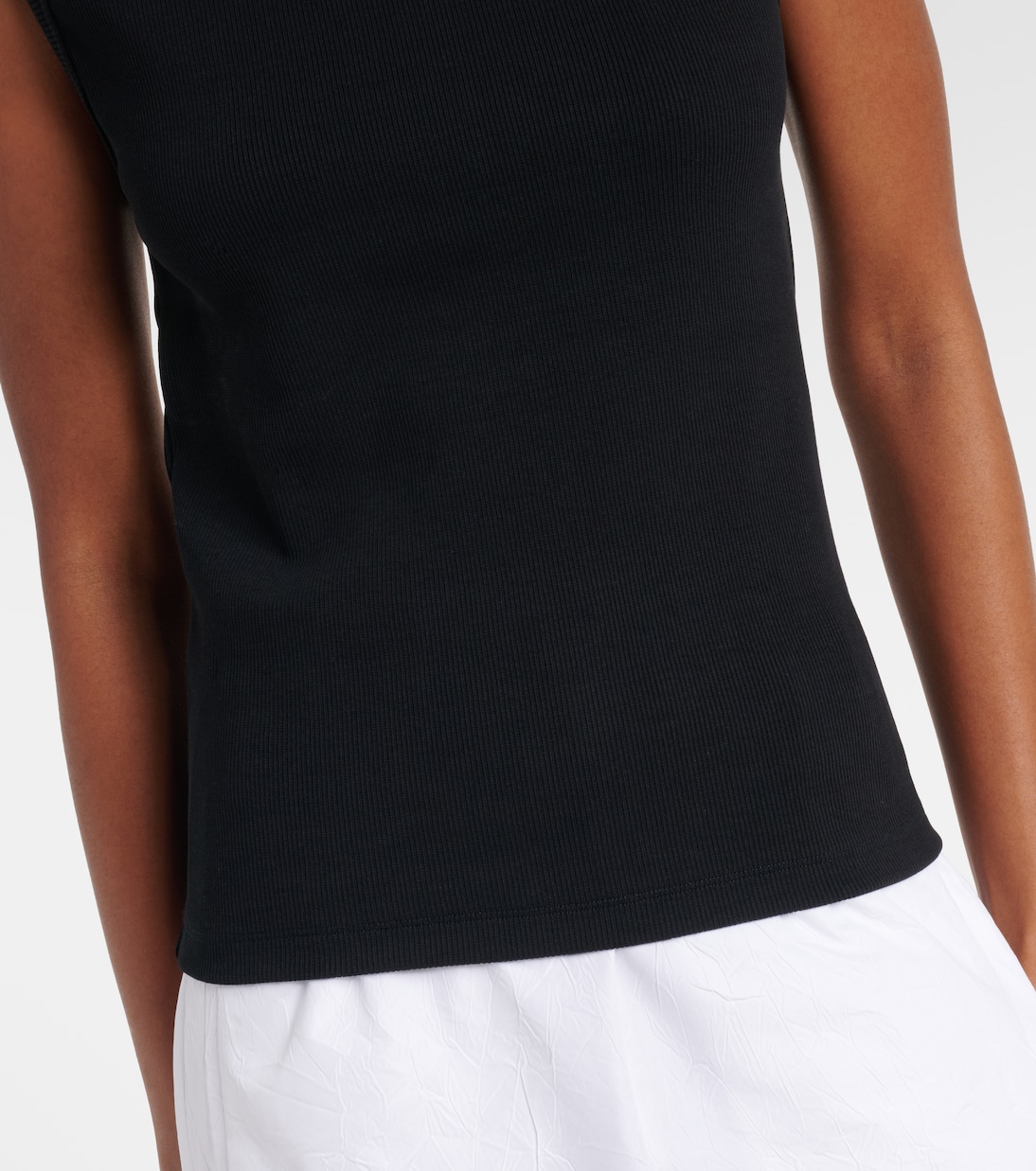 Ribbed-knit cotton-blend tank top | Róhe