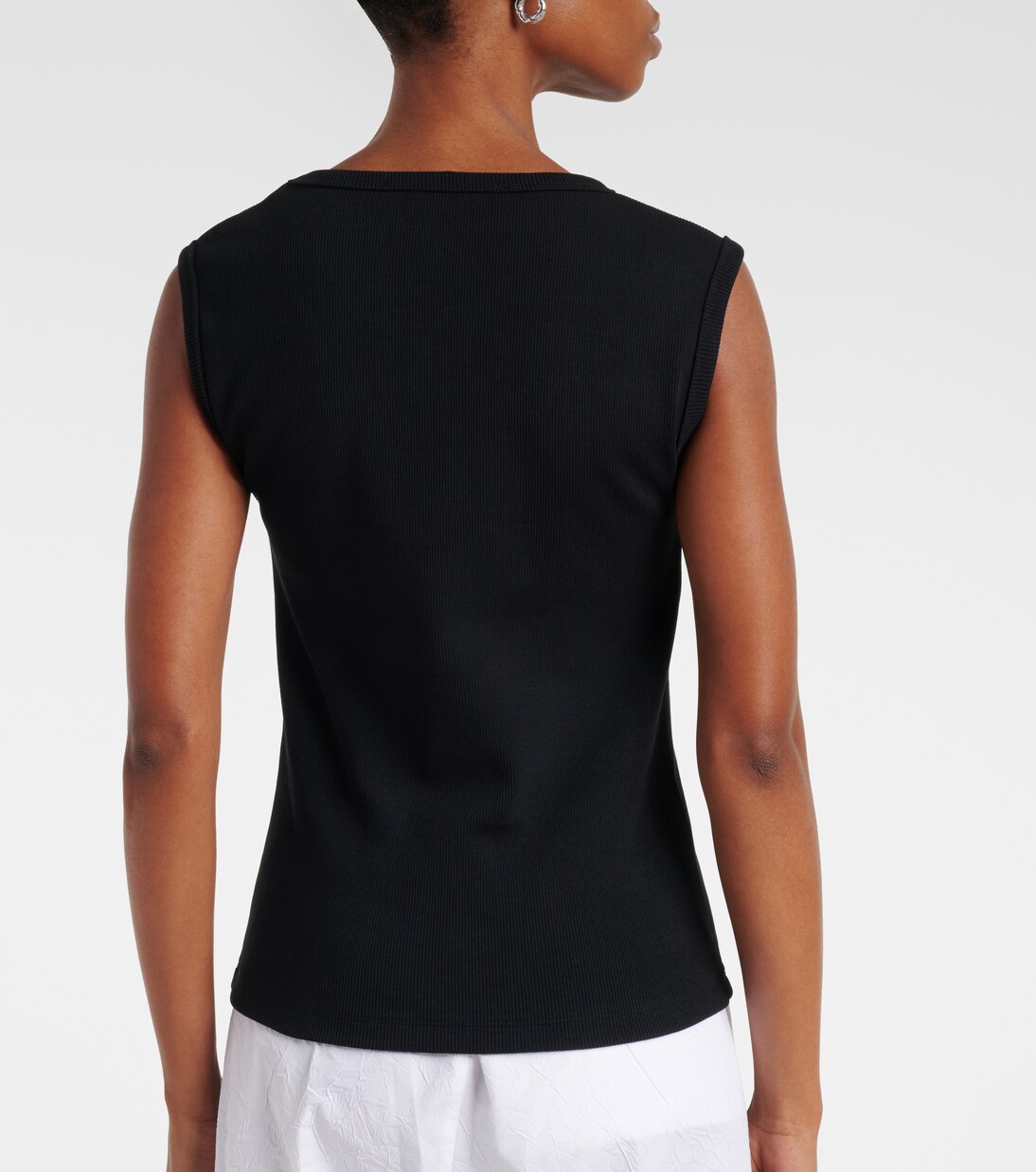 Ribbed-knit cotton-blend tank top | Róhe