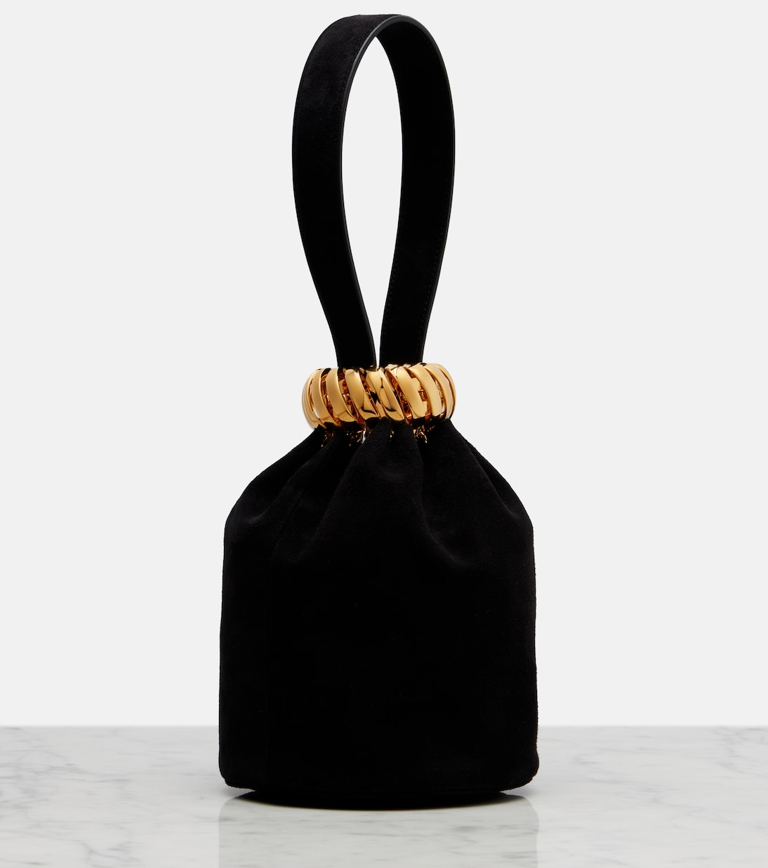 Motion Mini embellished suede top-handle bag | Alaïa