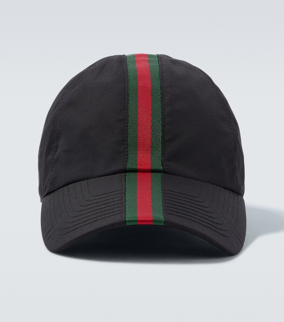 Cappello da baseball in canvas Web Stripe | Gucci