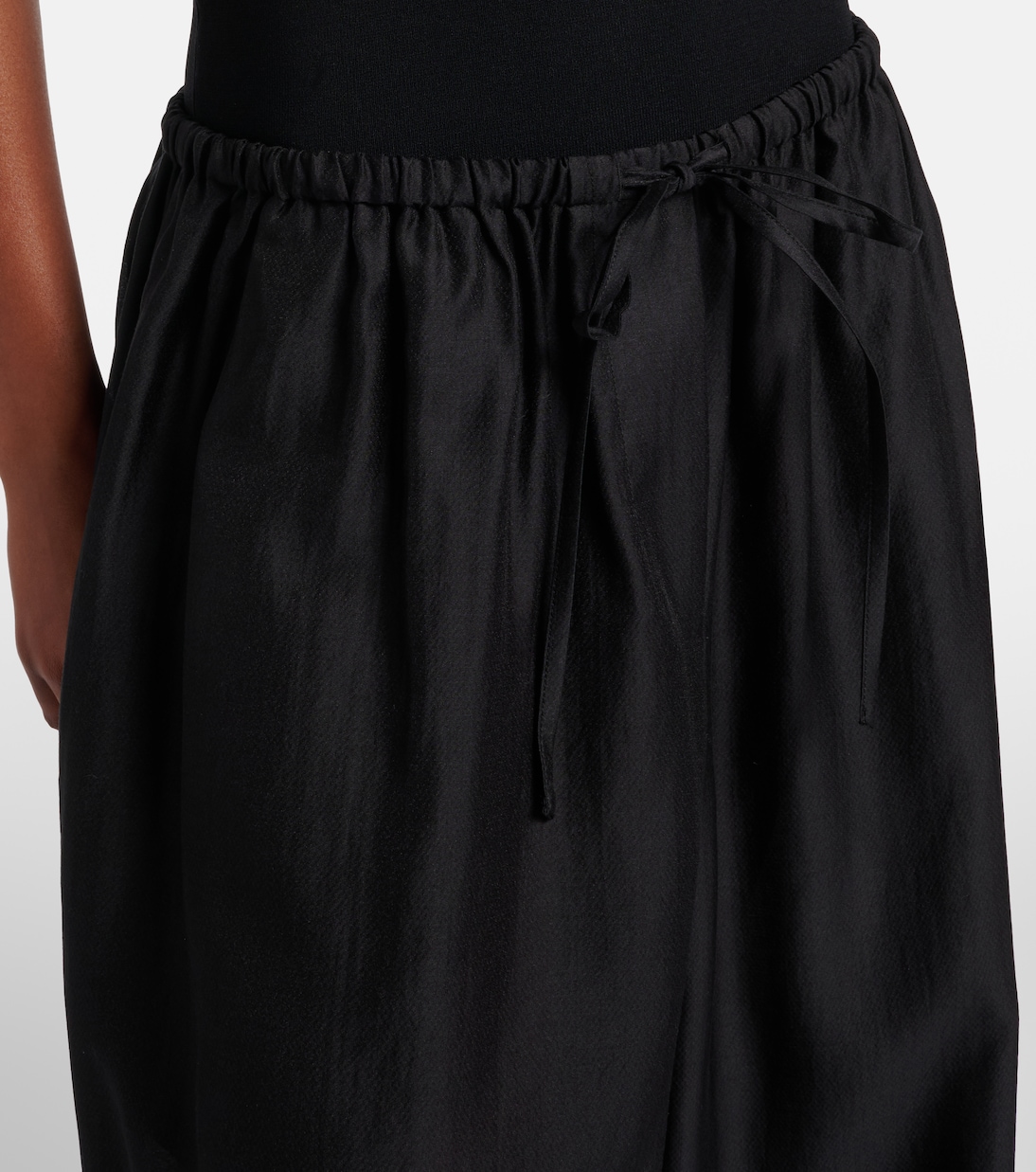 Gathered wide-leg pants | Entire Studios