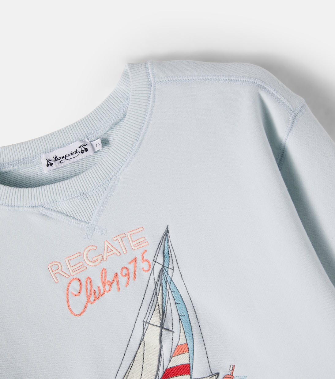 Erol embroidered cotton fleece sweatshirt | Bonpoint