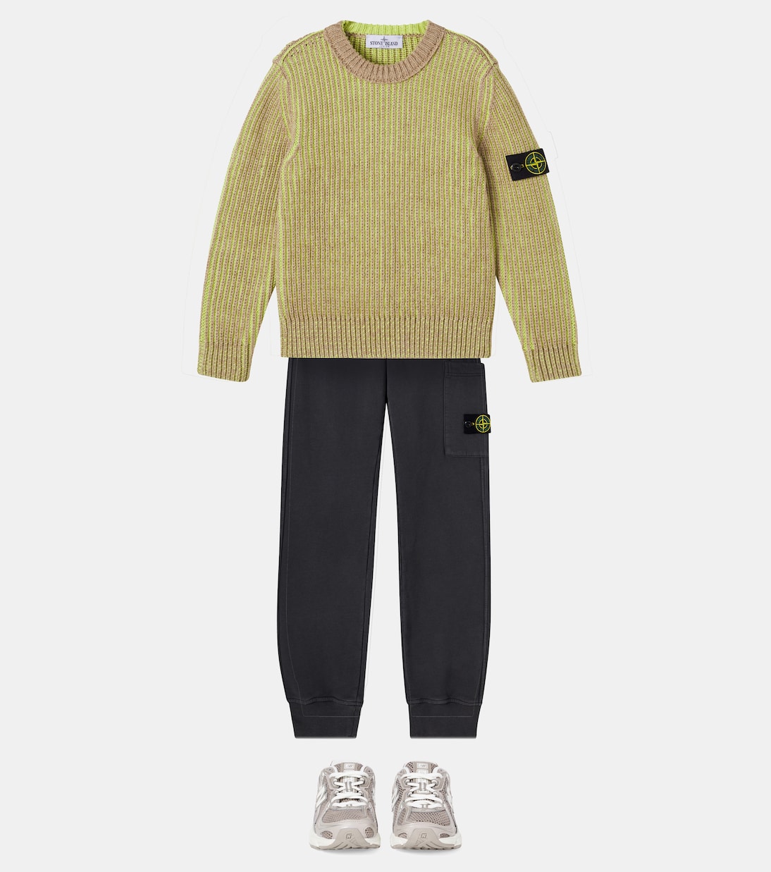 Compass cotton sweater | Stone Island Junior