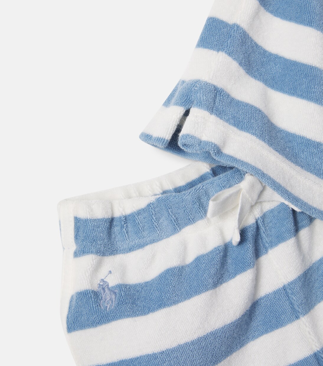 Baby cotton-blend polo shirt, shorts, and hat set | Polo Ralph Lauren Kids