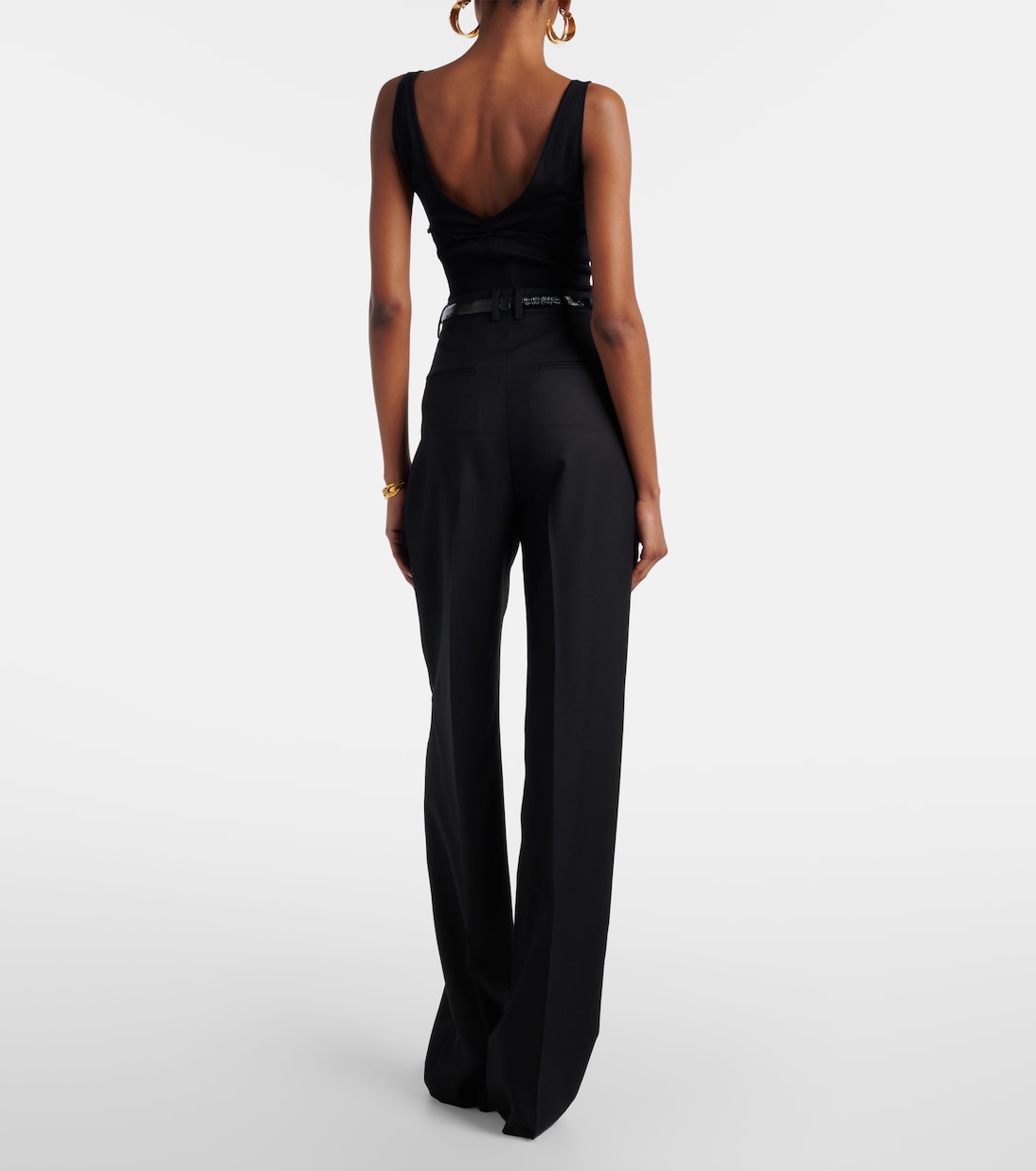 Pantalones anchos de lana | Saint Laurent