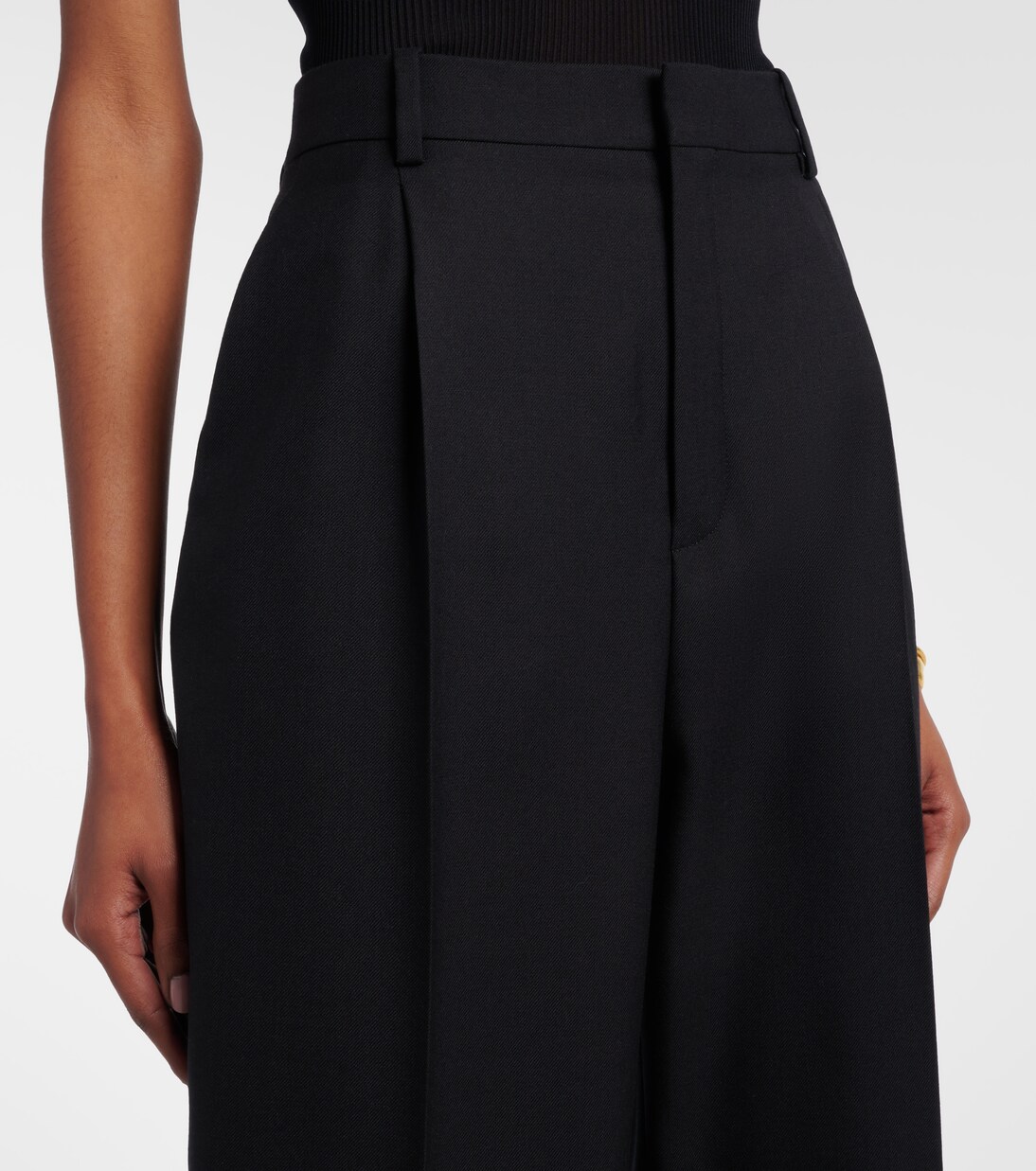 Pantalones anchos de lana | Saint Laurent