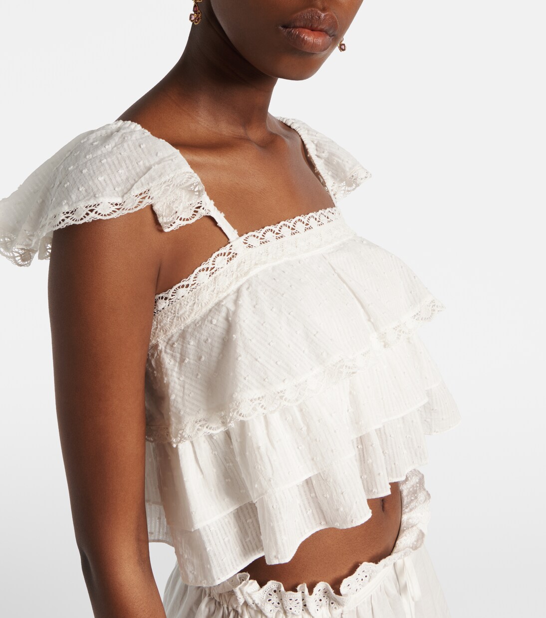 توب من القطن بكشكشة Anya | Poupette St Barth