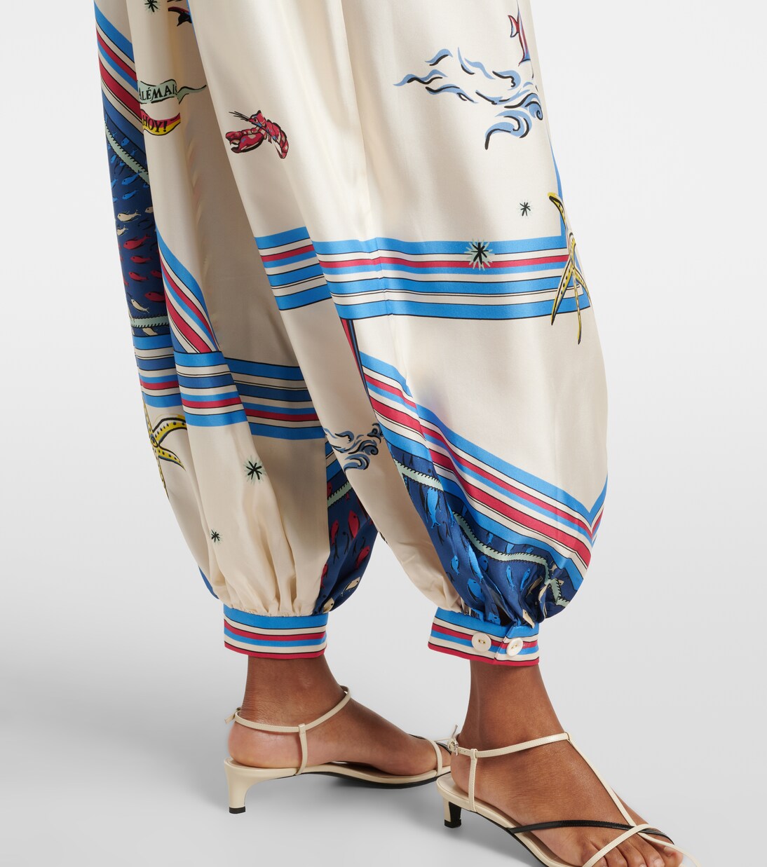 Hose Apollo aus Seidensatin | Alémais