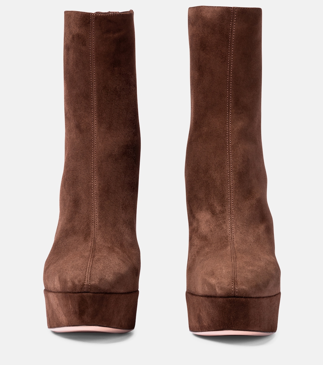 Saint Honoré 120 suede platform ankle boots | Aquazzura