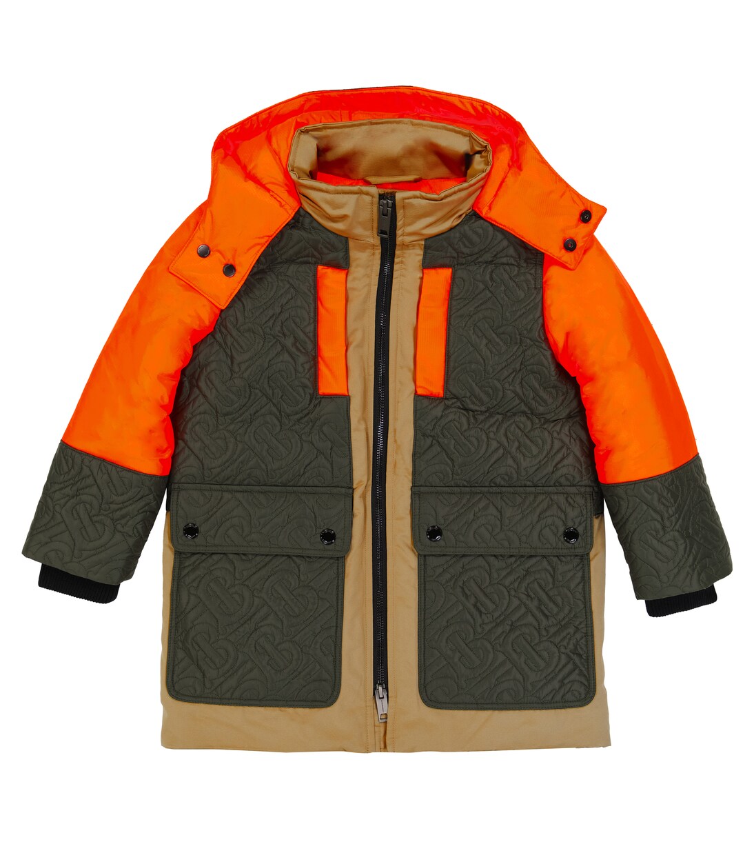 TB logo down jacket in beige Burberry Kids Mytheresa