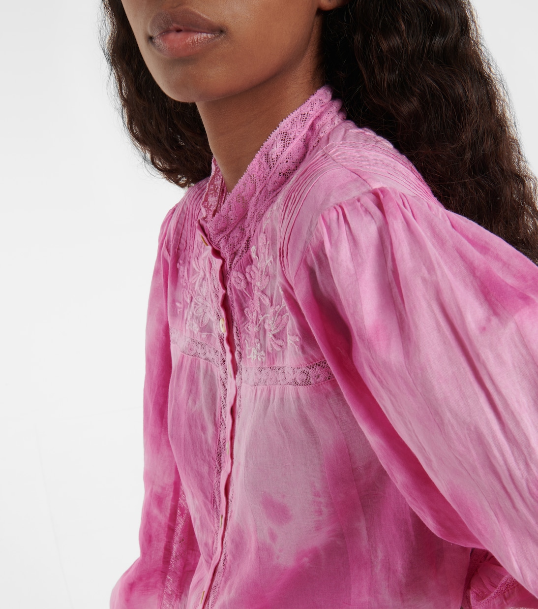 Blusa Ronda de algodón bordada | LoveShackFancy