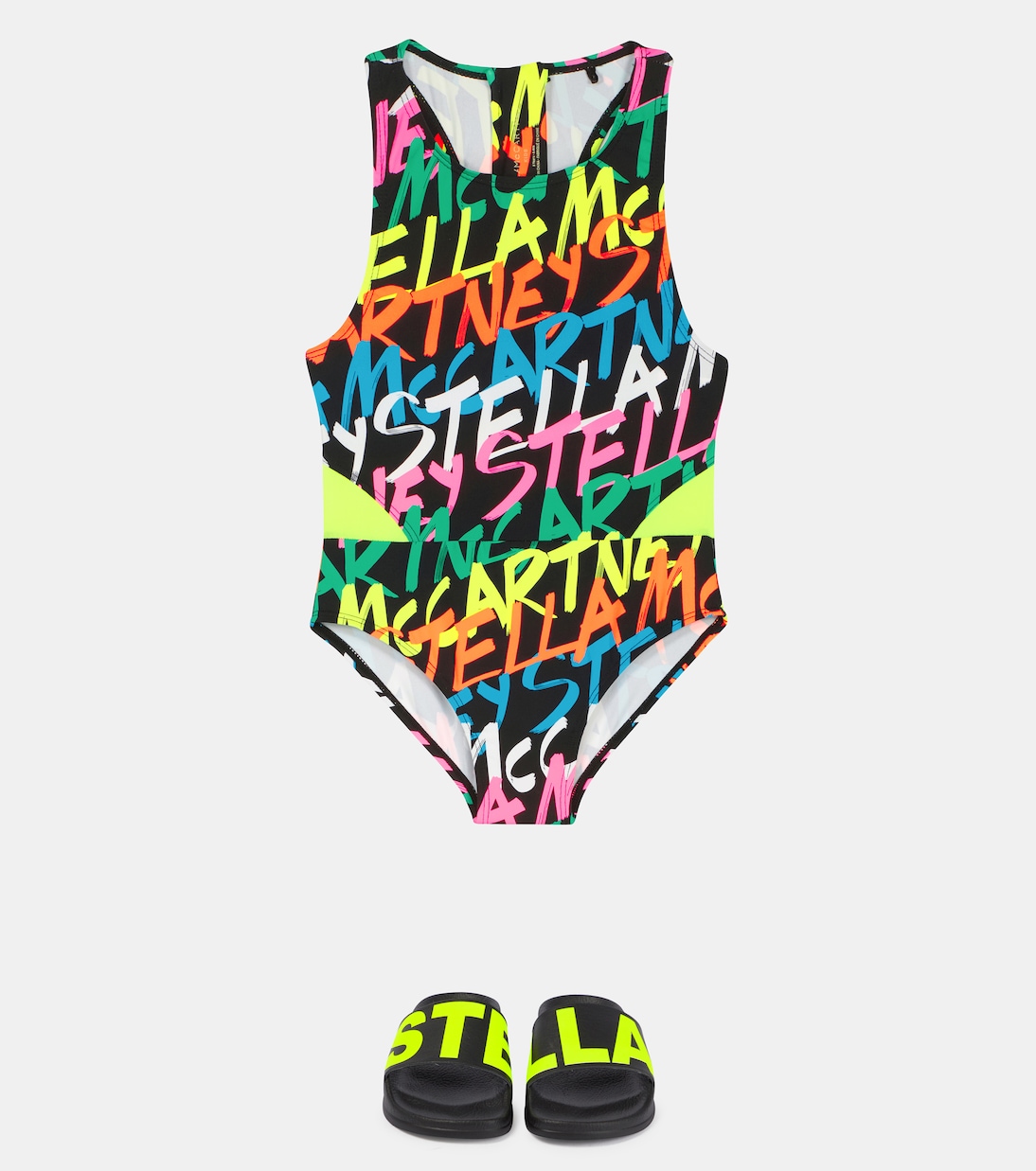 Printed racerback swimsuit | Stella McCartney Kids