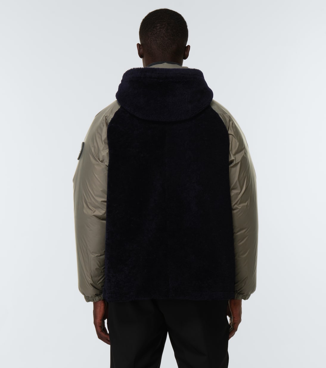 Daunenjacke mit Shearling | Giorgio Armani