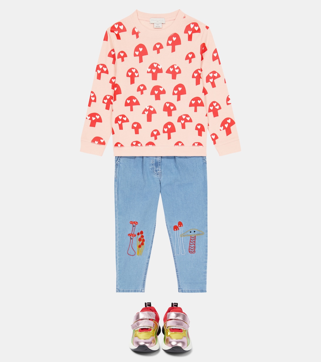 Printed cotton sweatshirt | Stella McCartney Kids