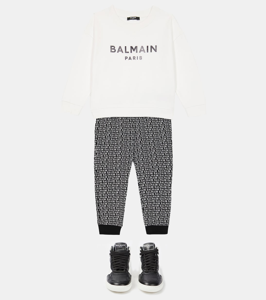 Sudadera en jersey de algodón | Balmain Kids