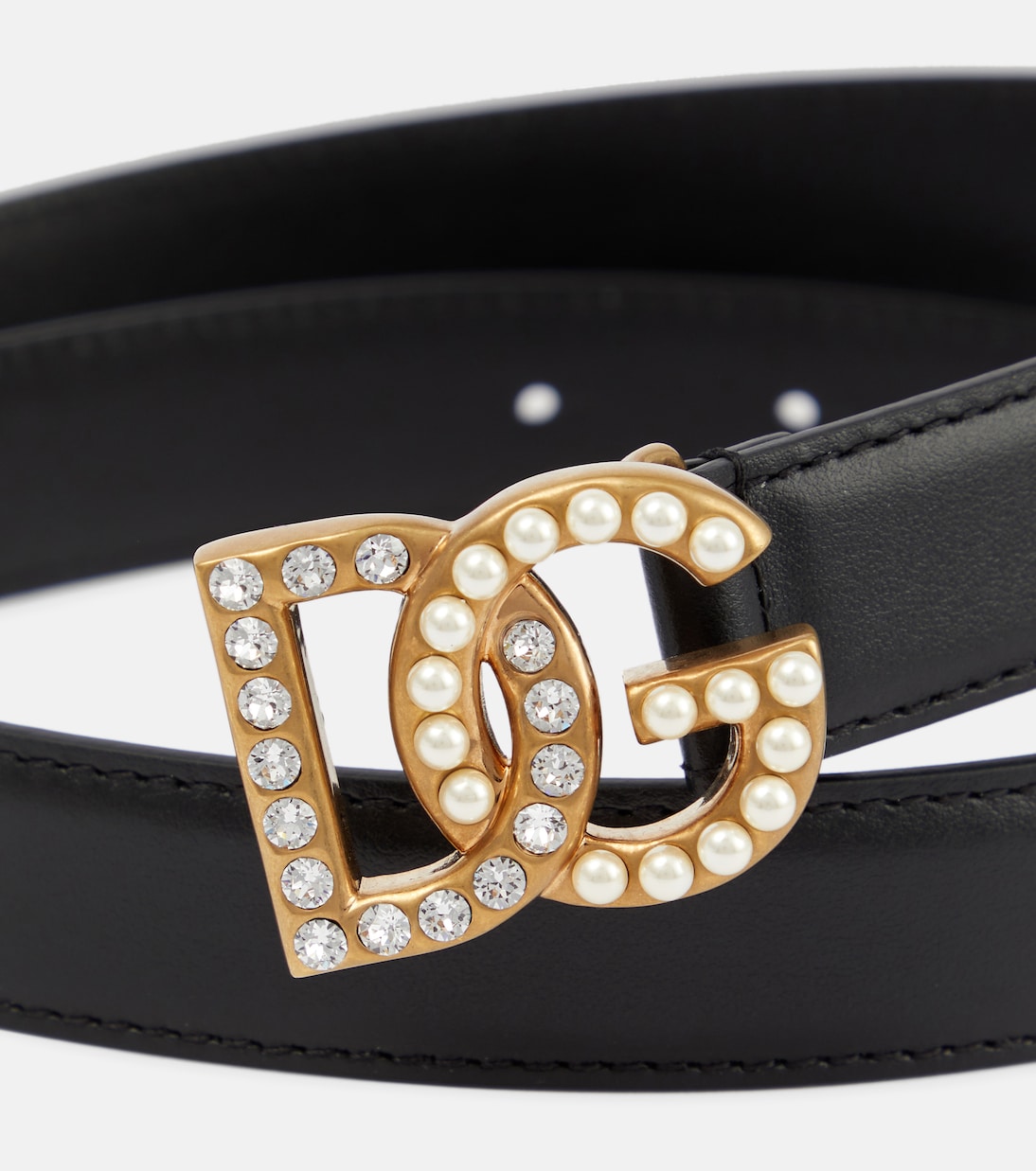 Embellished DG leather belt | Dolce&Gabbana