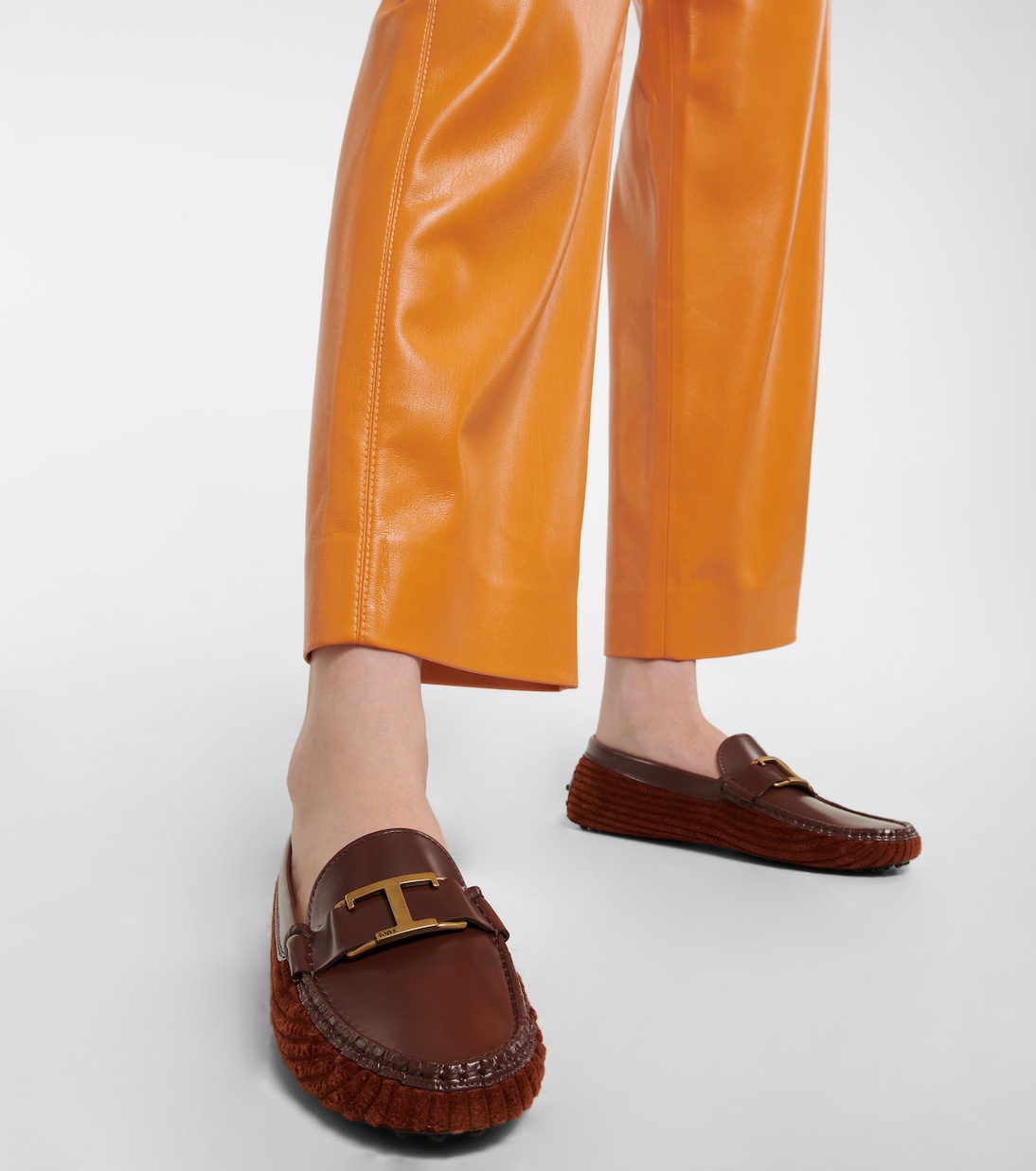 Mokassins Gommino aus Leder und Samt | Tod's
