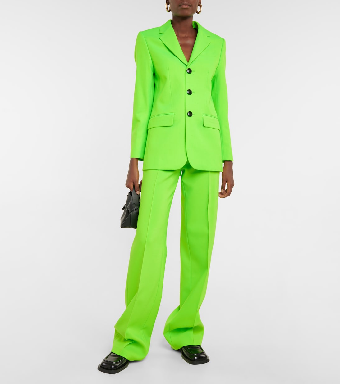 Buttoned wool-blend blazer | Ami Paris