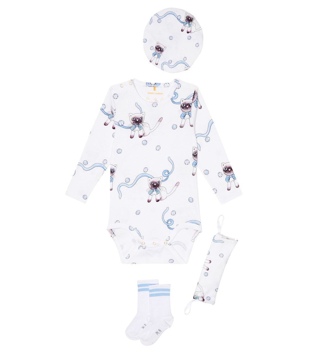 Baby - Tutina, berretto e calzini in misto cotone | Mini Rodini
