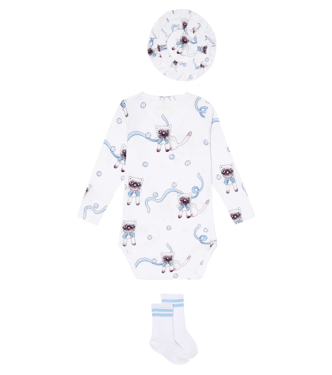 Baby - Tutina, berretto e calzini in misto cotone | Mini Rodini