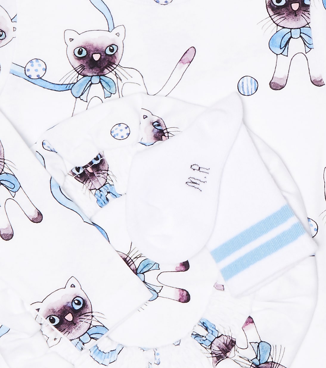 Baby - Tutina, berretto e calzini in misto cotone | Mini Rodini
