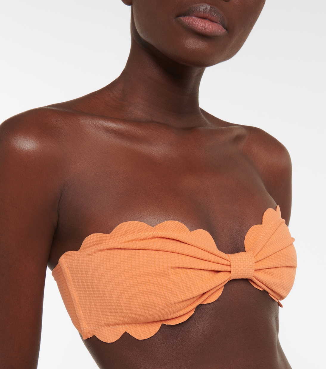 Strapless bow-tie bikini top | Marysia