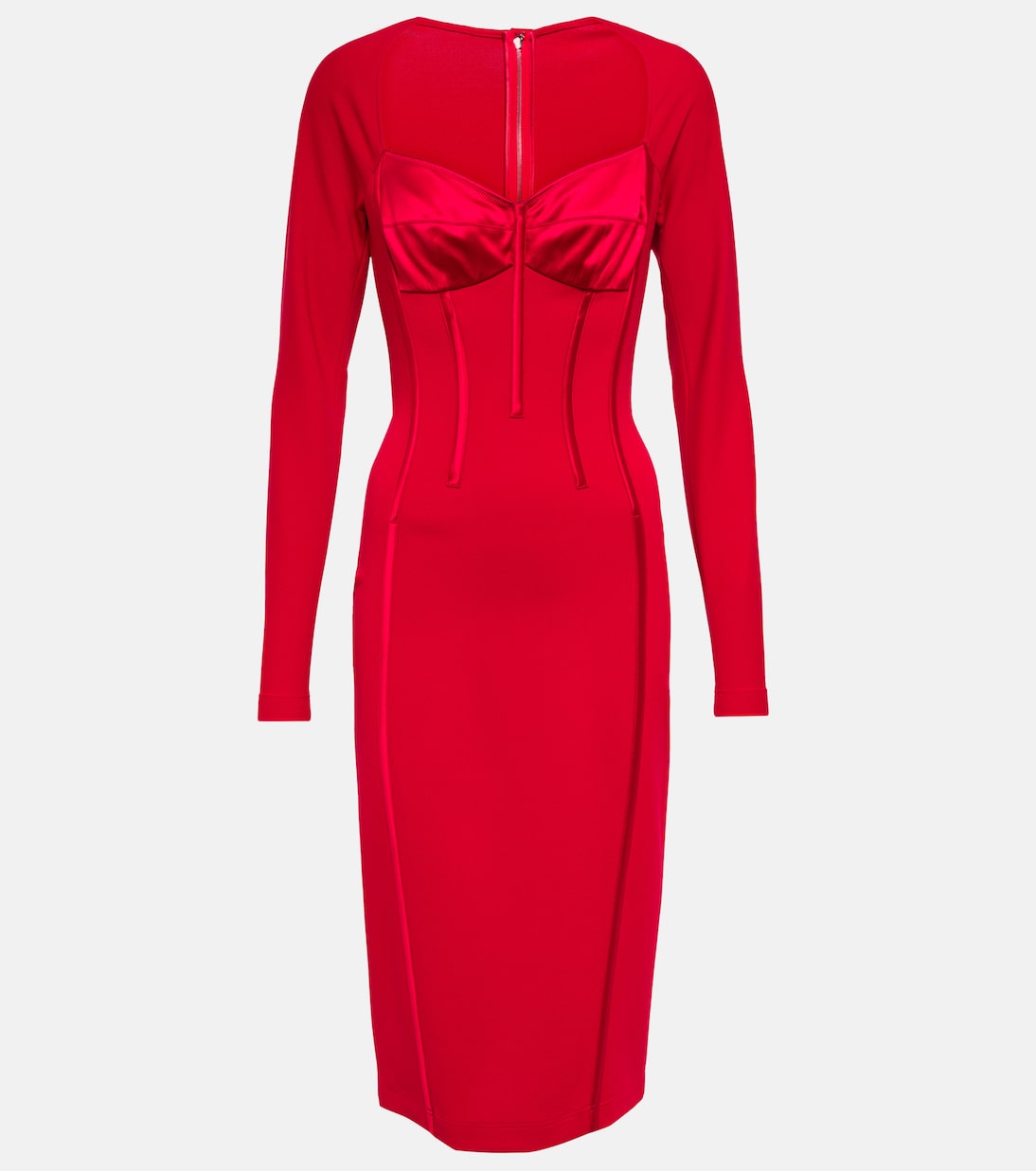 Abito midi in raso di seta | Dolce&Gabbana