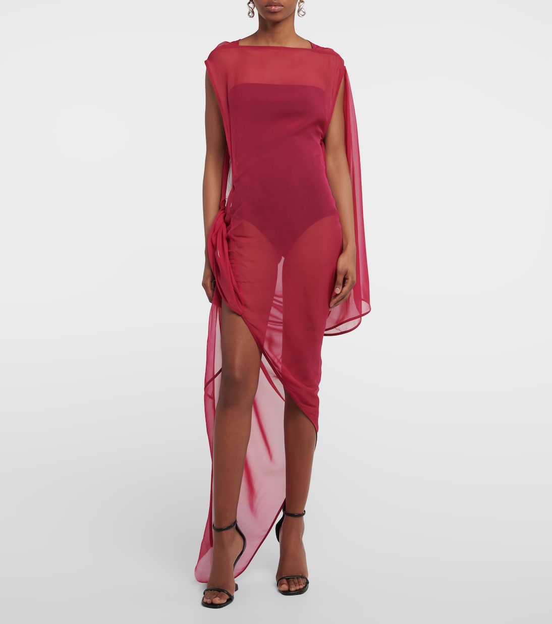 Maxikleid Abito aus Seide | Rick Owens