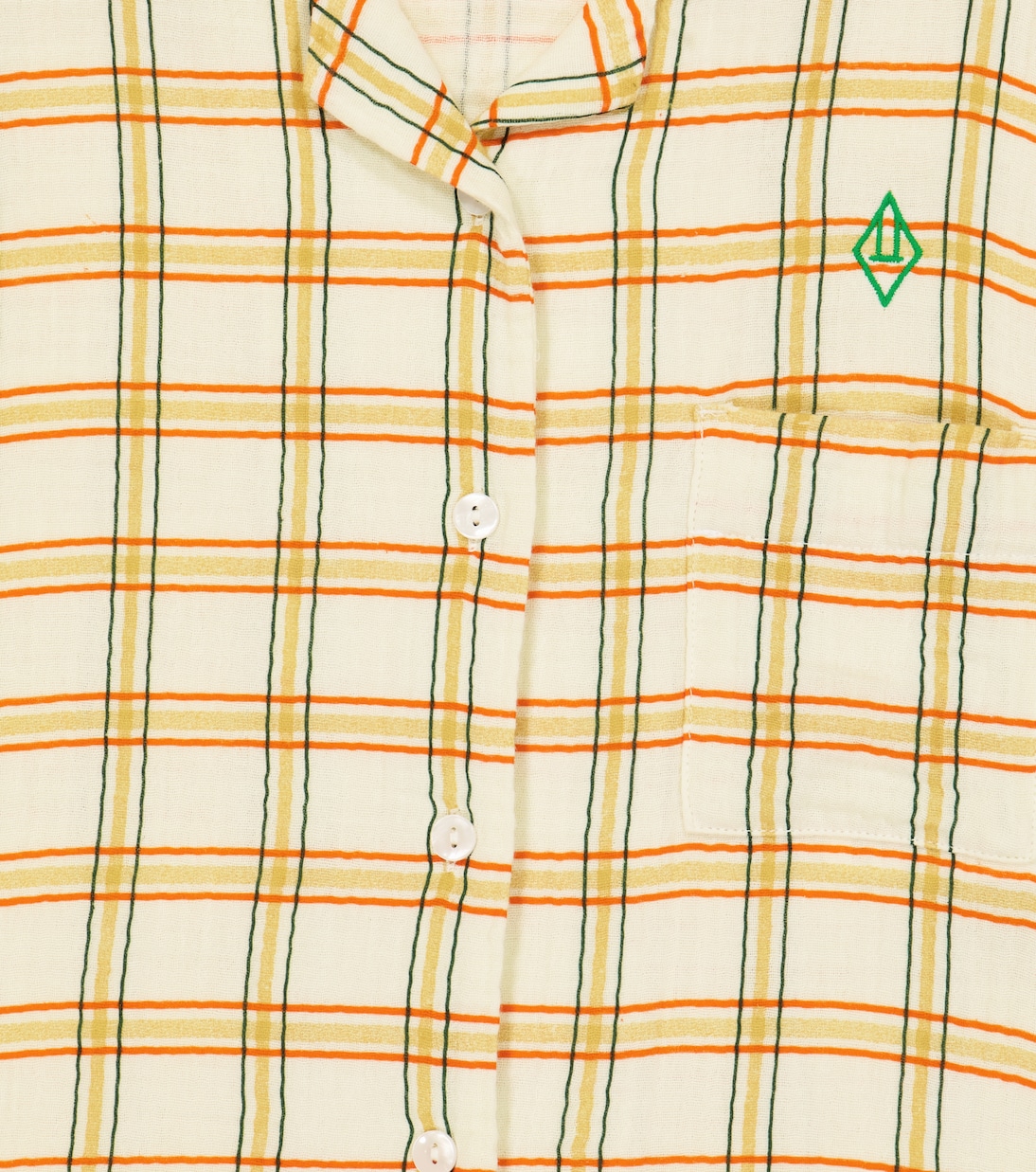 Kangaroo checked cotton top | The Animals Observatory