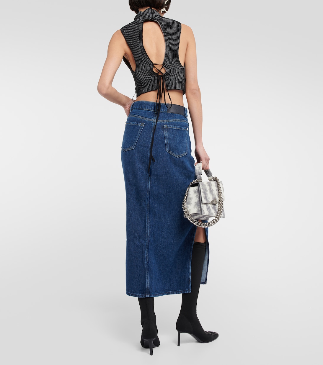 Midirock Mia aus Denim | 7 For All Mankind