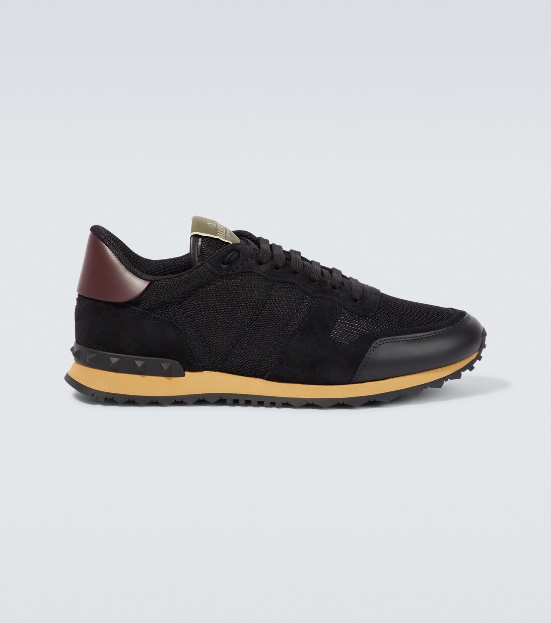 Rockrunner suede-trimmed sneakers | Valentino Garavani