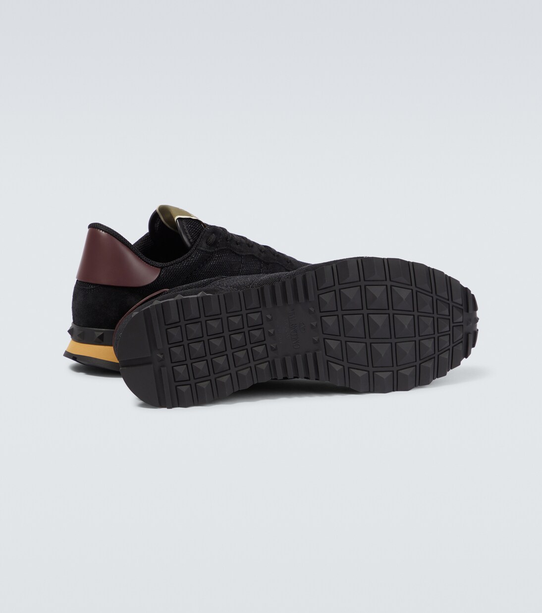 Rockrunner suede-trimmed sneakers | Valentino Garavani