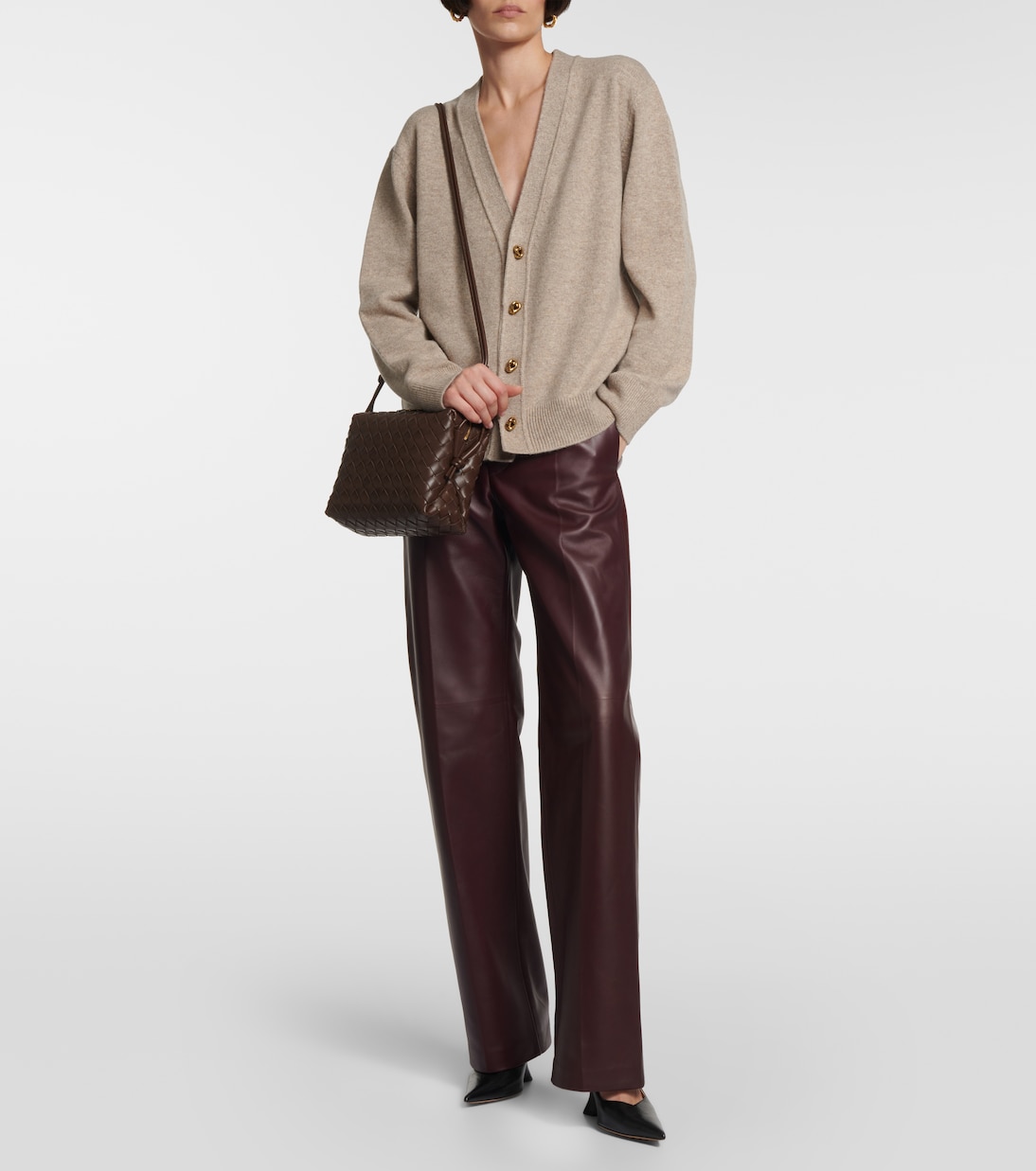 Loop Intrecciato leather camera bag | Bottega Veneta