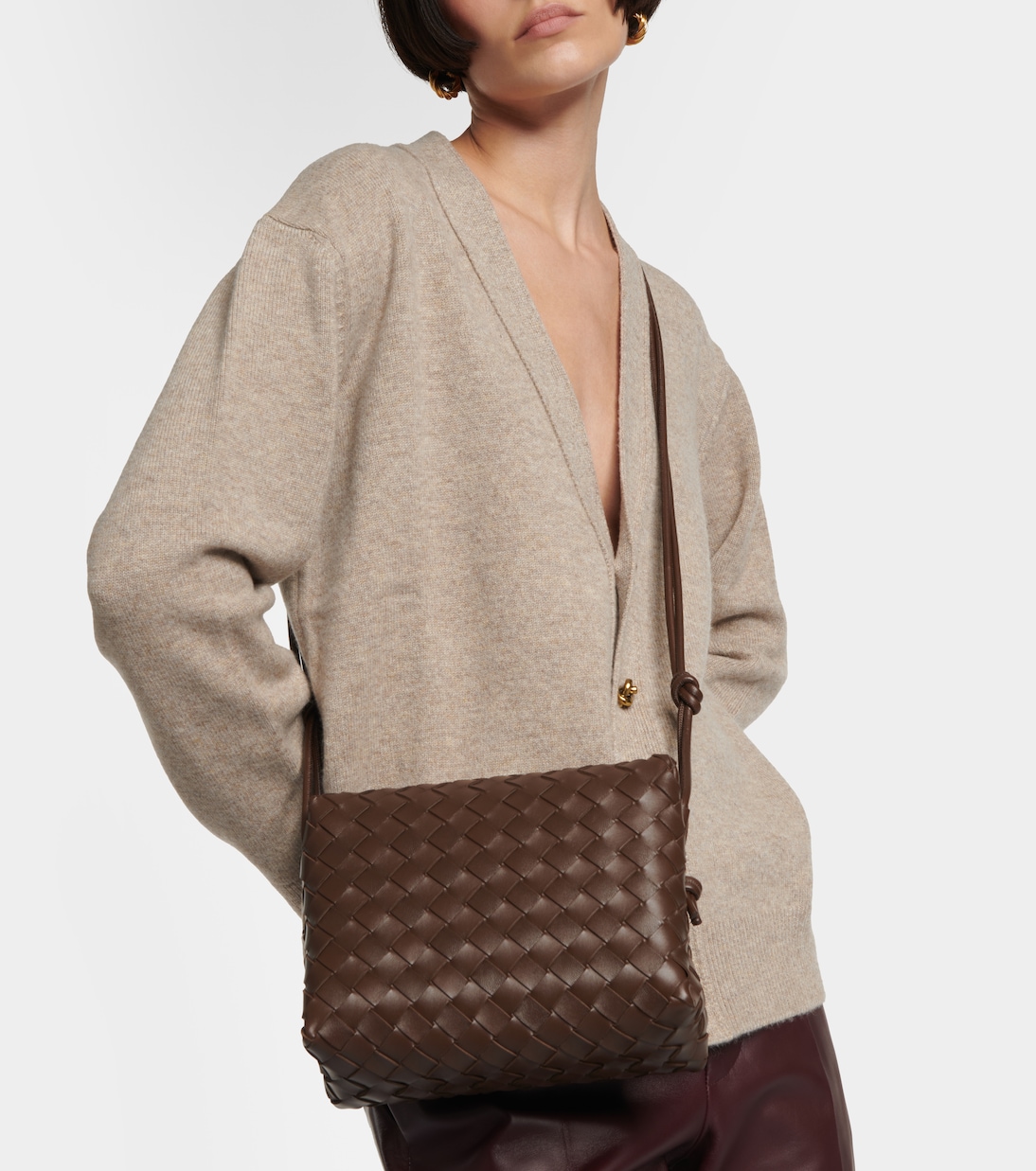 Loop Intrecciato leather camera bag | Bottega Veneta