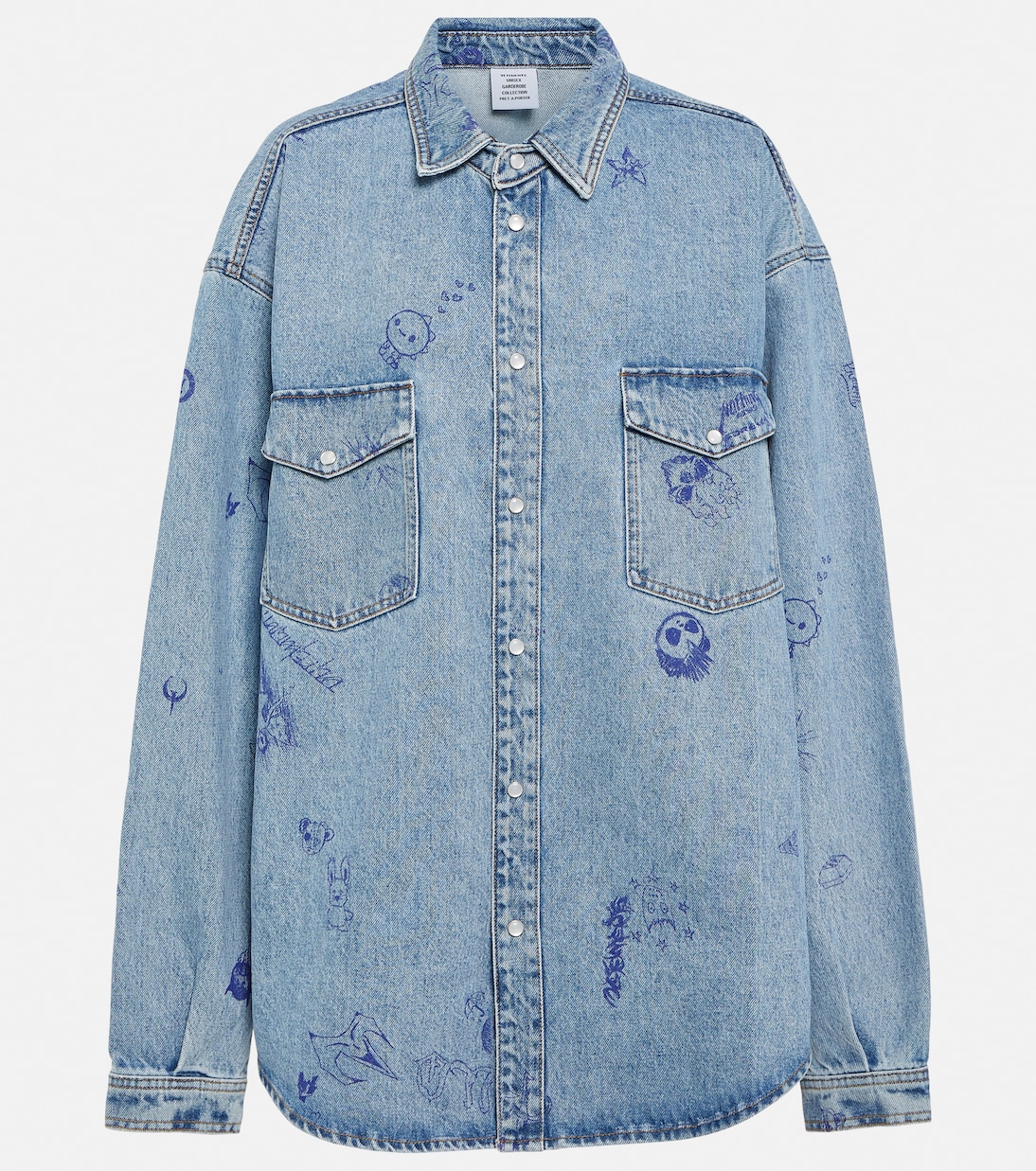 Bedrucktes Jeanshemd | Vetements
