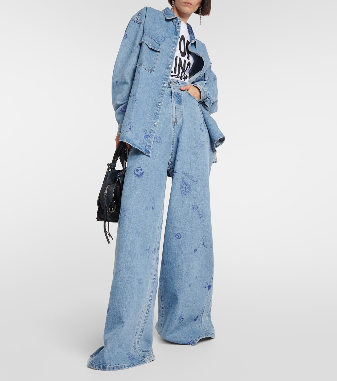 Bedrucktes Jeanshemd | Vetements